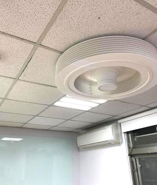 Ventilateur plafond sans pales  Ventilateur Exhale Fans Europe