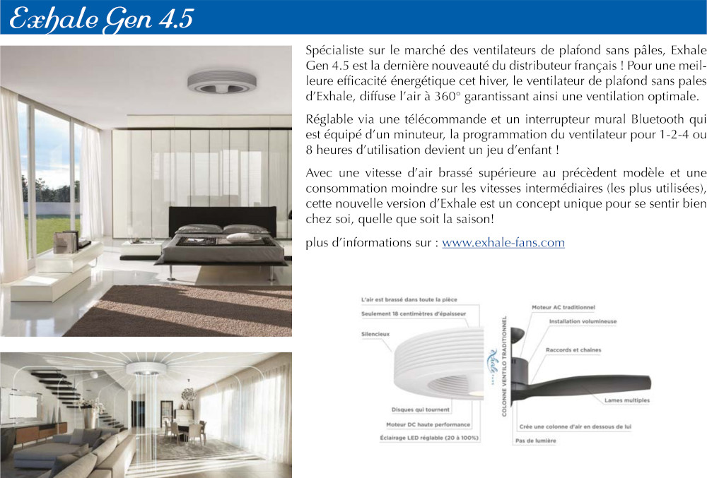 ventilateur Exhale dans magazine Maison et Jardins actuels