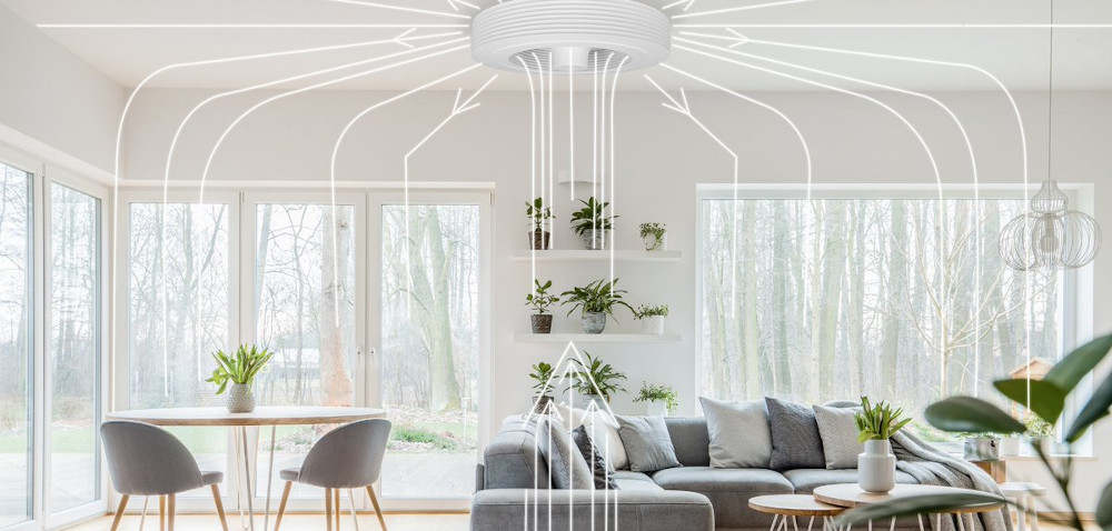 Exhale ventilateur et déstratification de l'air