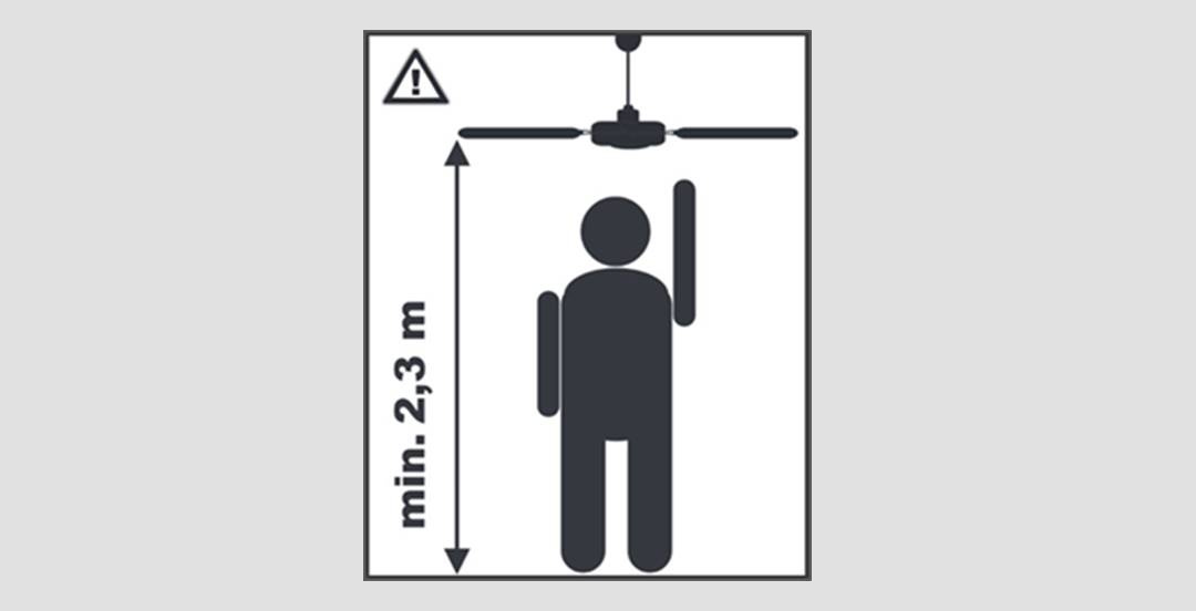 Minimum height under blades: what are the safety rules?